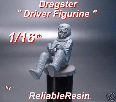 1/16th Dragster Driver Figurine