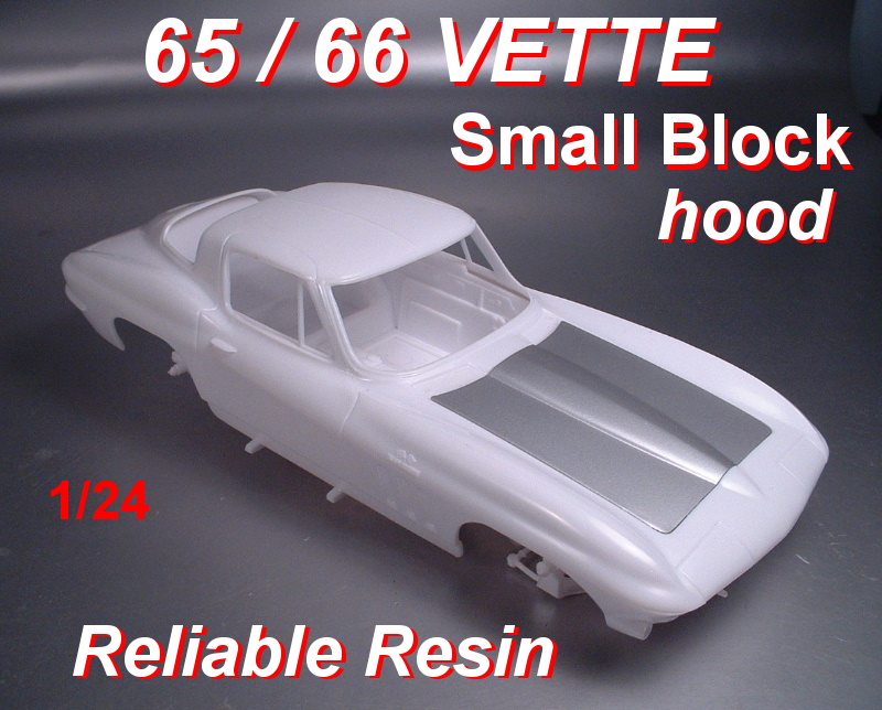 1965 / 66 Corvette Small Block Hood - Click Image to Close