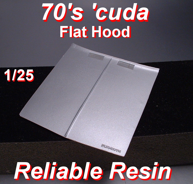Cuda Flat Hood - Click Image to Close