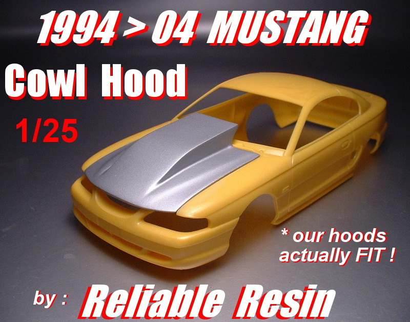 94 - 04 Mustang Cowl Hood - Click Image to Close