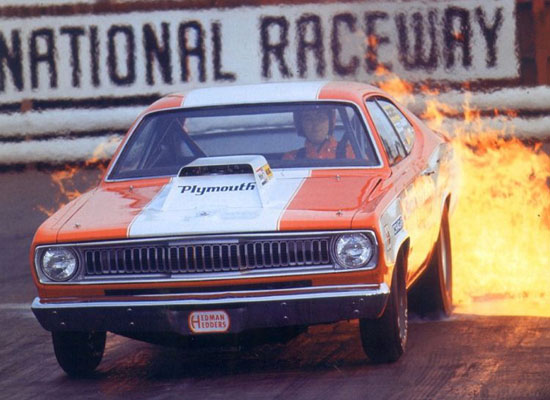 1972 Plymouth Duster Pro Stock Hood - Click Image to Close