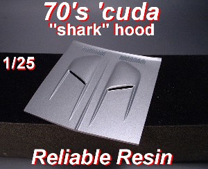 70's Cuda Shark Hood