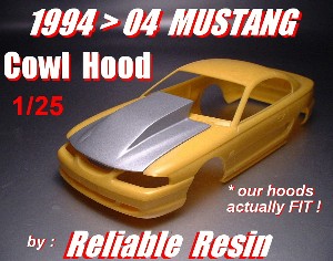 94 - 04 Mustang Cowl Hood