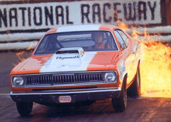 1972 Plymouth Duster Pro Stock Hood - Click Image to Close