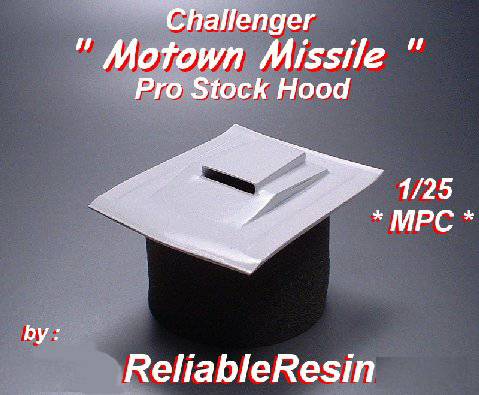 Challenger "Motown Missile" Pro Stock Hood - Click Image to Close