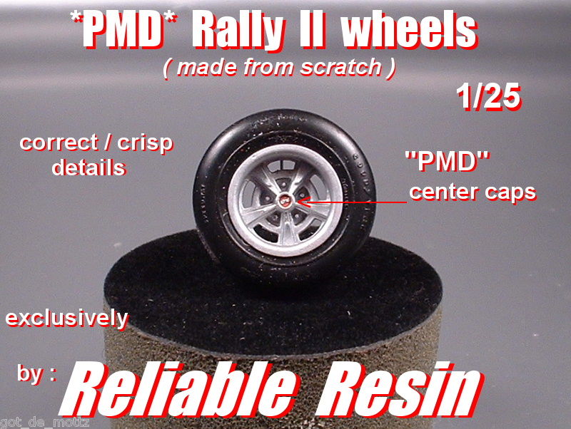 Pontiac Rally ll Wheels w/PMD Center Caps